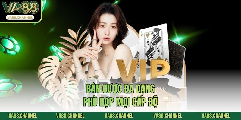 Bàn cược đa dạng phù hợp mọi cấp độ